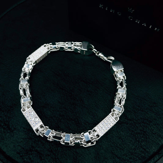 Käfigkette Armband 7mm (Iced Out)